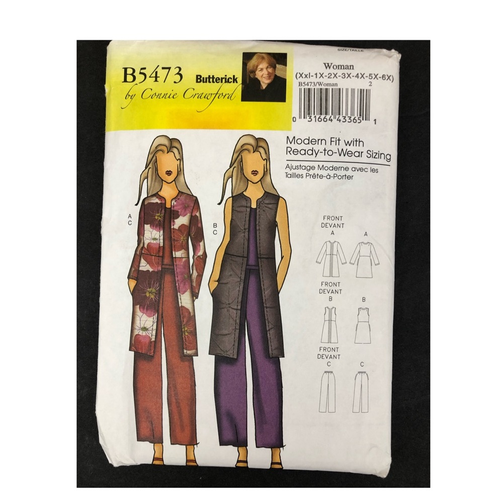 Butterick Connie‎ Crawford Jacket Vest Pants